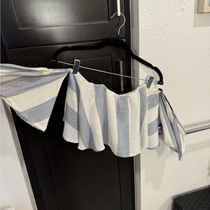 The Clothing Company Stripped Off-The-Shoulder Crop Top